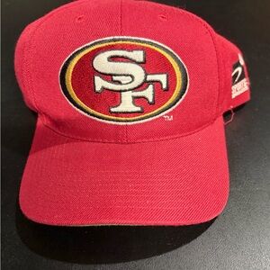 San Francisco 49ers Red Baseball Cap with Team Logo